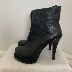 Elizabeth & James Black Combat Booties.